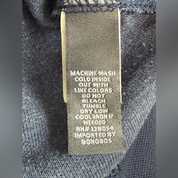 Bonobos Navy Quarter-Zip Pullover Sweatshirt | Slim Fit | Size Small - Picture 9 of 10